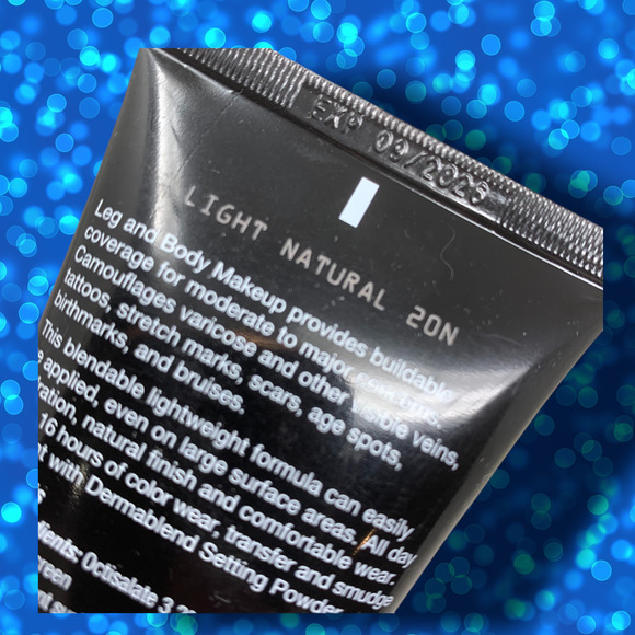 NEW Dermablend Professional Leg Body Makeup Light Natural 20N 3.4oz SPF 25 2026 - Picture 3 of 4